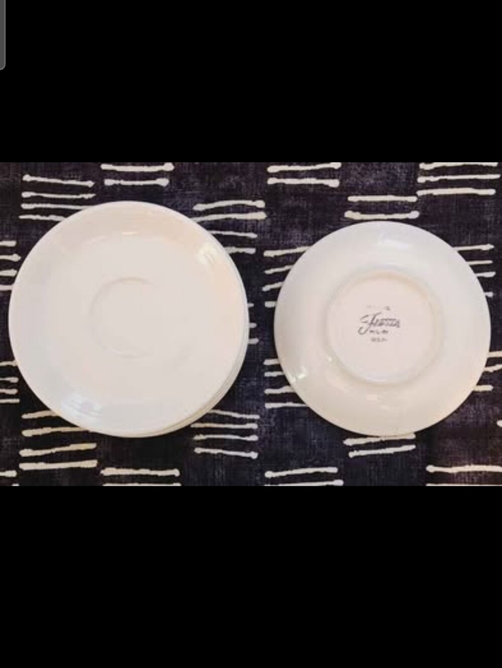 Fiesta HLC White Saucers - Set of 6